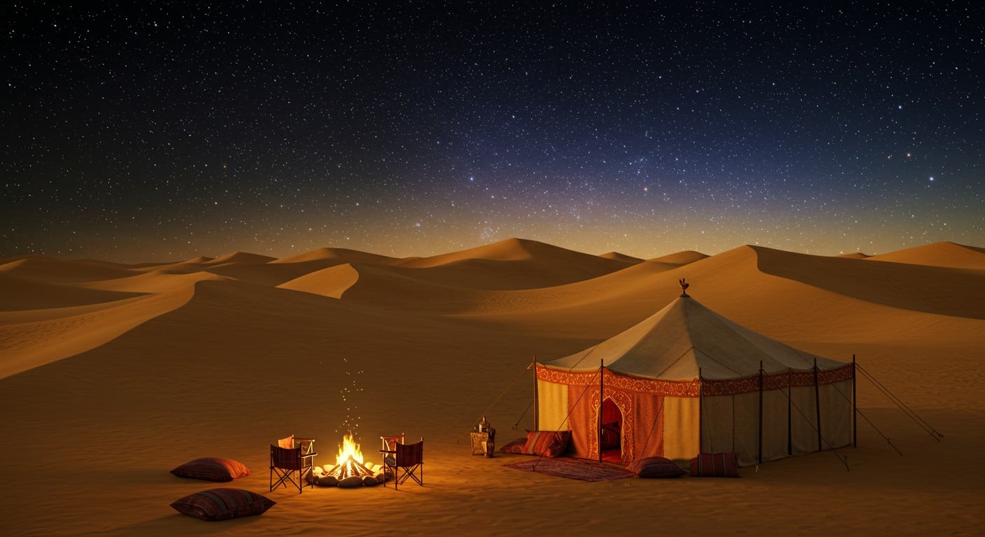 découvrez la magie de la nuit dans le désert près de marrakech en 2025, une expérience unique alliant aventure, culture et paysages époustouflants.