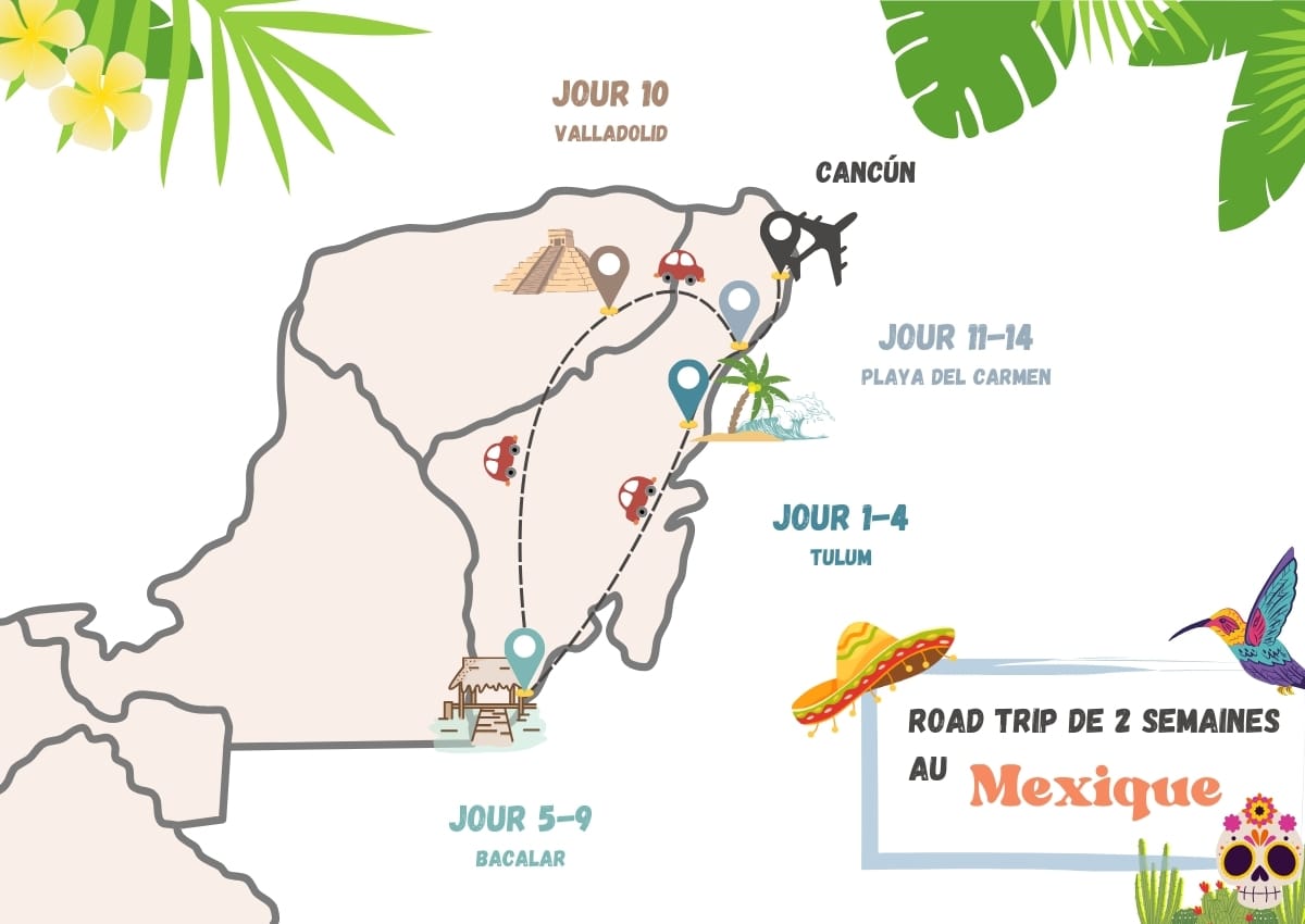 découvrez un road trip inoubliable de 10 jours au yucatán en 2025 : temples mystérieux, plages paradisiaques et culture maya authentique vous attendent.